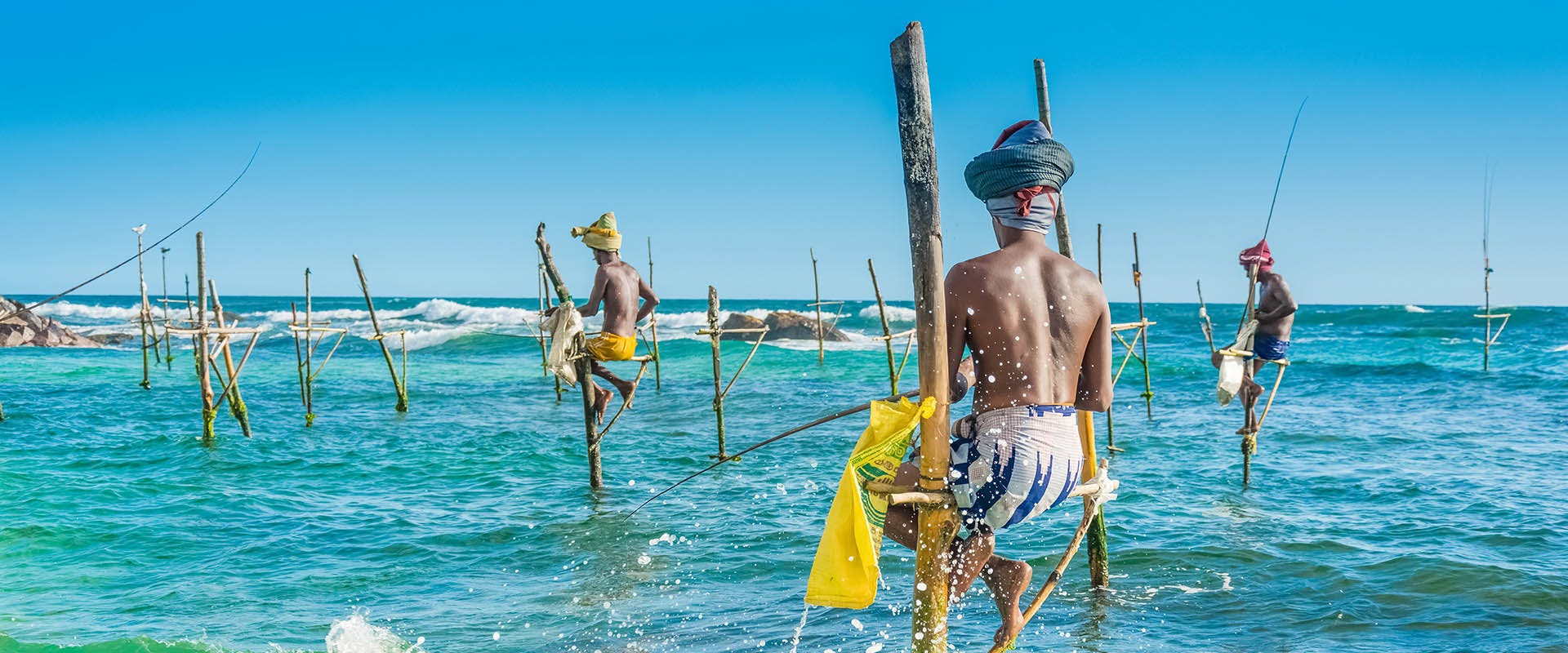 Stilt Fisherman at Ahangama Weligama Galle